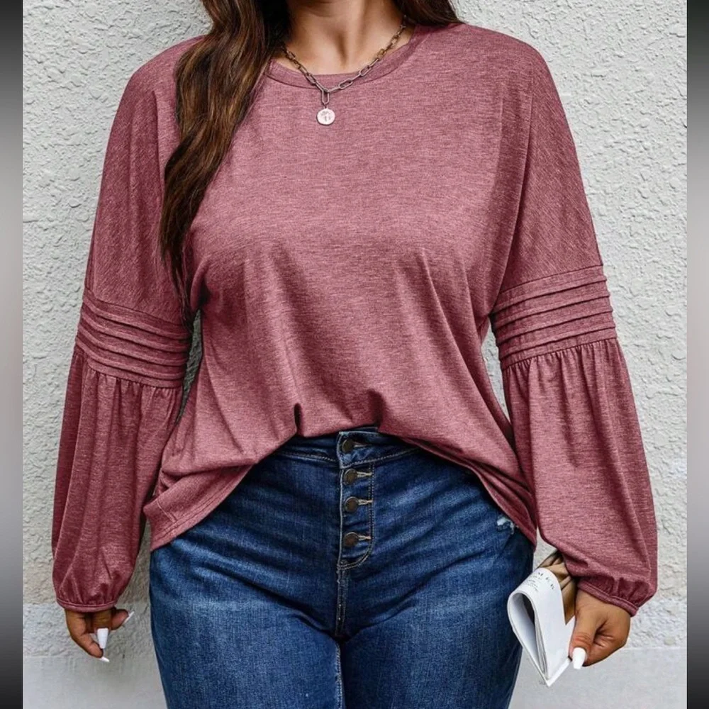 Boho bishop sleeve blouse